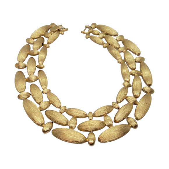 Vintage Givenchy Choker 1980s Chunky Textured RARE HTF Necklace - Picture 3 of 12